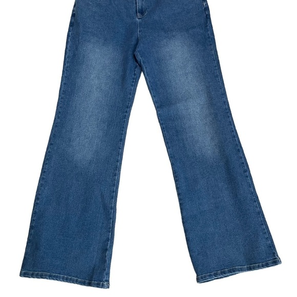 Princess Polly High Waist Straight Leg Jeans Medium Wash Sz 8 - Picture 3 of 9